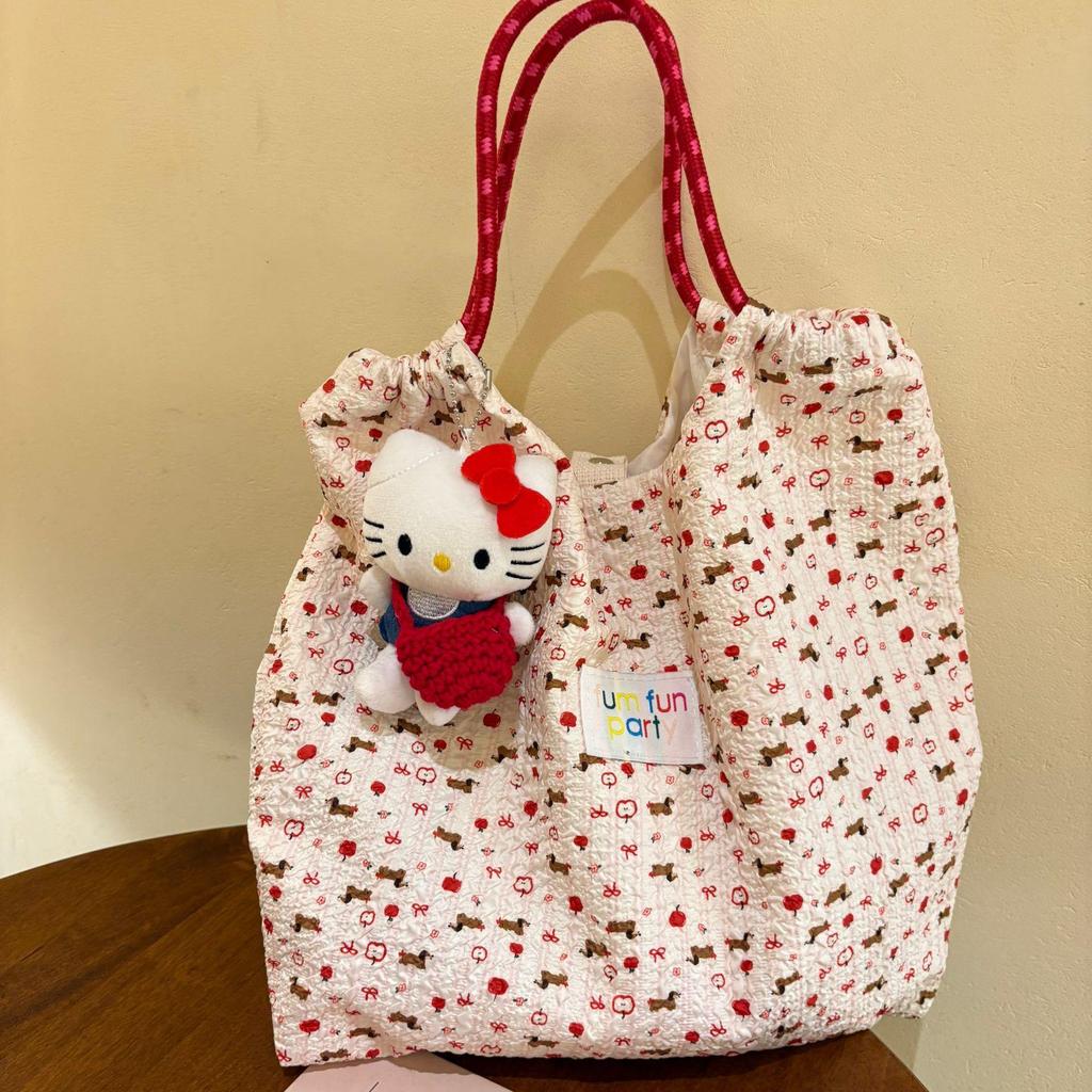 Cartoon-Tragetasche mit großer Kapazität - Koreanischer Stil für den täglichen Weg zur Arbeit