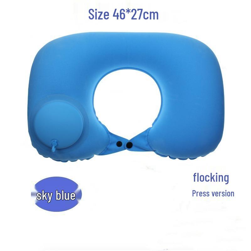 Inflatable U-Shaped Neck Pillow for Travel and Outdoor Use