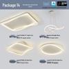 Modern Minimalist Ceiling Light Package with Smart Home Integration for Whole House