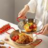 Paella Seafood Rice Pot: Stainless Steel Double-Ear Pan