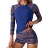 Ethnic Print Patchwork Tankini - Women's Two-Piece Swimsuit