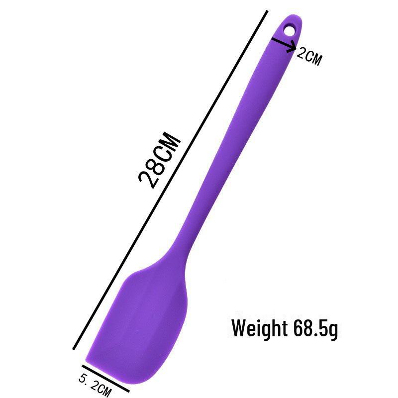 Individually Packaged Food-Grade Silicone Scraper Set: Small & Large Baking Spatulas, Soft Integrated Cream Shovels