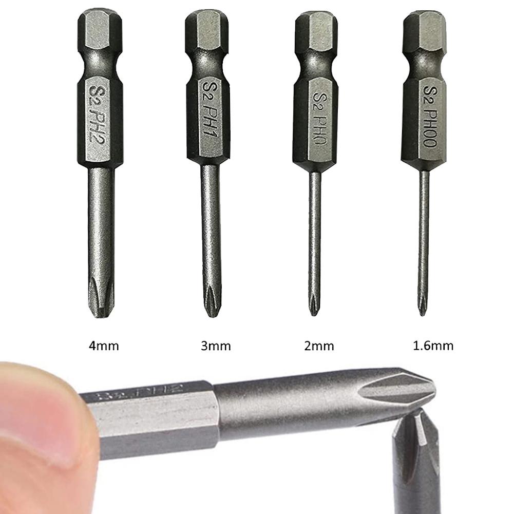 5pcs Screwdriver Bits 6.35mm Cross Screwdriver Bits Magnetic Bits