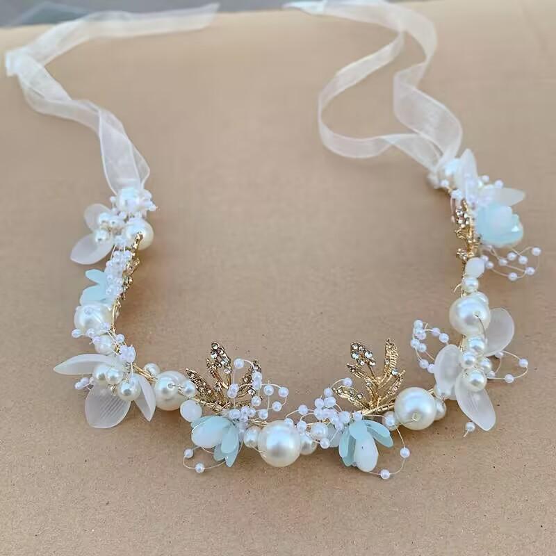 Children's Wreath Headgear Girls' Head Flower Headband Children's Crown Jewelry Korean Version Mori Girl Flower Performance Headband