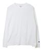 Champion Long Sleeve with Size White Men's T-Shirt One-Point Logo, Basic, L,