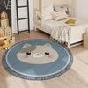 Cute Cartoon Style Rugs for Bedroom Round Hopscotch Children's Mat Soft Non-slip Nursery Carpet Washable Children Crawling Rug