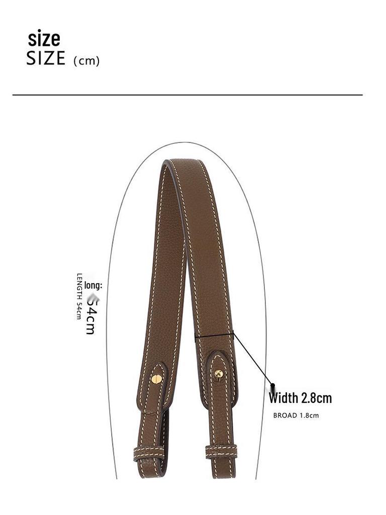 Ma Huang Shi A-35 Wide Leather Crossbody Shoulder Strap for Lindy Evelyn Basket Kelly Bags