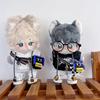 Niannyyhouse 10cm Plush Clothes Set: Dark Dawn (Hoodie, T-shirt, Shorts, Glasses, Backpack, Shoes, Dress-Up, Cotton Doll, Accessories) (Black)