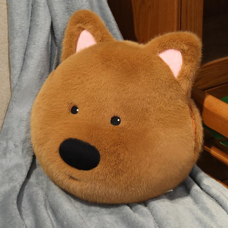 Kawaii Fluffy Hair West Highland White Terrier Plushie Soft Puppy Plush Pillow Stuffed Lifelike Animals Sleep Doll
