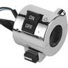 Motorcycle Handlebar Switch, Universal Motorcycle Handlebar Switch Control Button for Headlight Turn Horn, Pair Assembly with 25mm Chrome Plated
