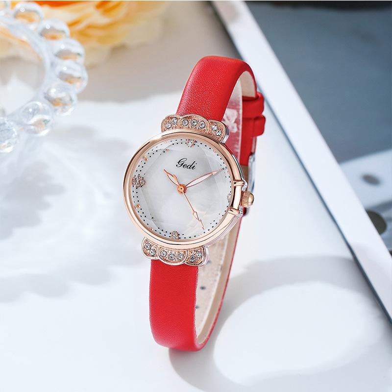 Trendy Women's Watch Small and Exquisite Student Belt Watch Small Dial Temperament Diamond Women's Watch