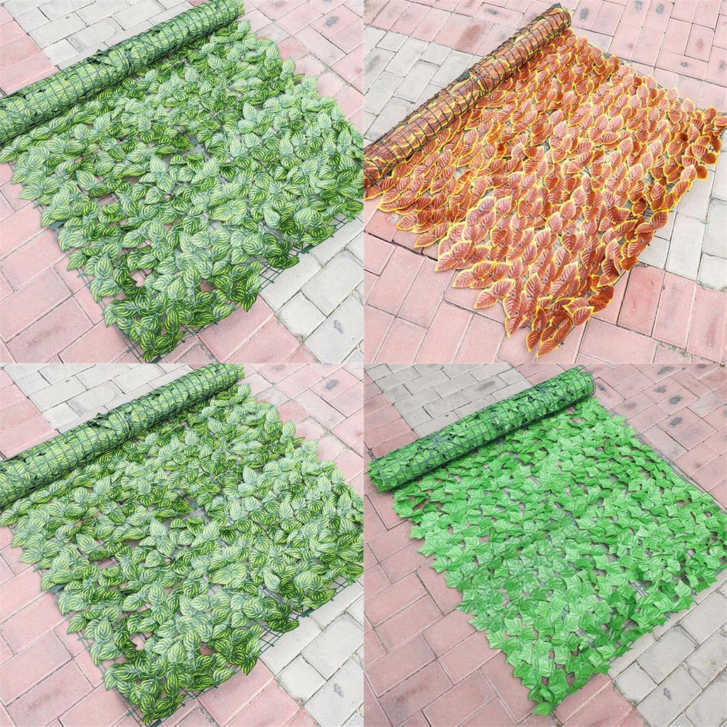 Elegant Uv Fade Protected Artificial Leaf Privacy Screen For Garden Fences