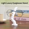 1PC Eyeglass Stand Bracket Strip Shape Human Side Face Interesting Simple Glasses Stand Ornament