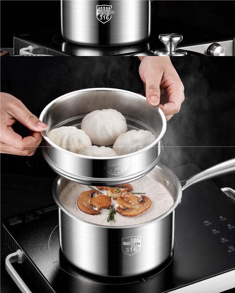 316 Stainless Steel Non-stick Milk and Baby Food Pot