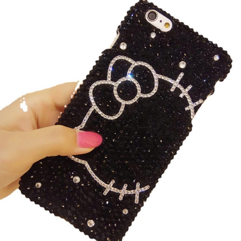 Luxury Full Diamond for Apple 16 Mobile Phone Case Rhinestone iPhone15proKT Cat Xsmax Cute 14 Anti-drop Case