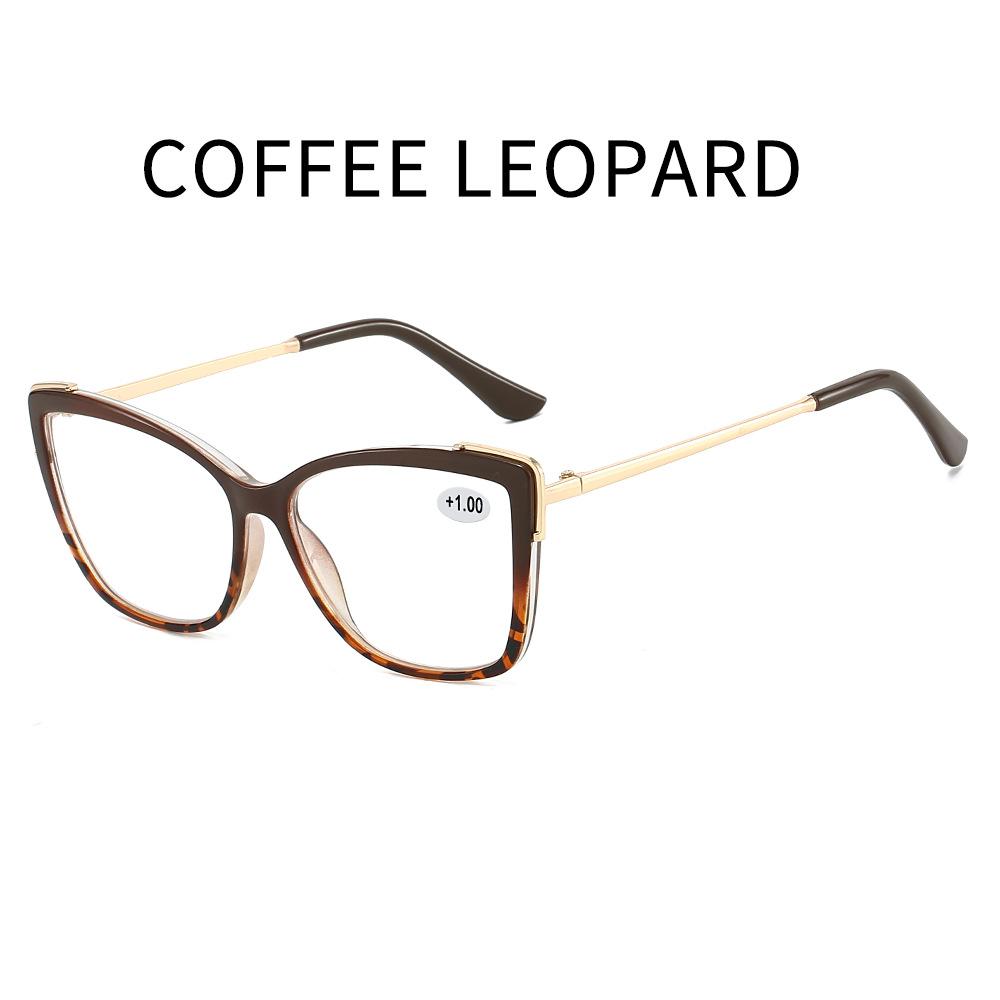 2026New Woman Reading Glasses High Quality Color Blocking Cat Eye Fashion Versatile Reading Eyeglasses Blocking Blue Light Reade