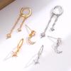 Three Part Mismatched Glowing Earrings Set Delicate Mixture Posts For Everyday Wear And Special Incidents