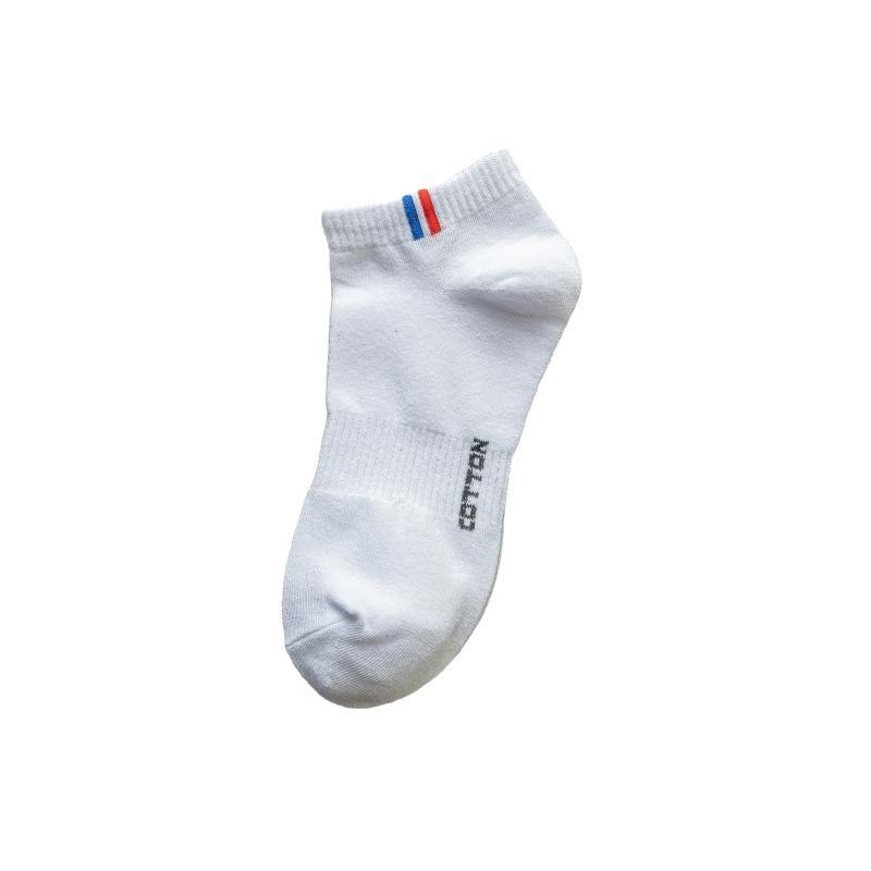 Socks Men'S Short Socks Sweat-Absorbing And Breathable White Socks Control Sole Letter Girdle Waist Side Label Cotton Boat Socks