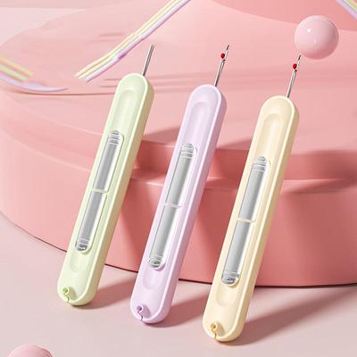 Infila ago e scucitore a doppio scopo, 2 in 1, rimozione filo ago, avviatore filo, portatile 2 in 1, multifunzione per cucire