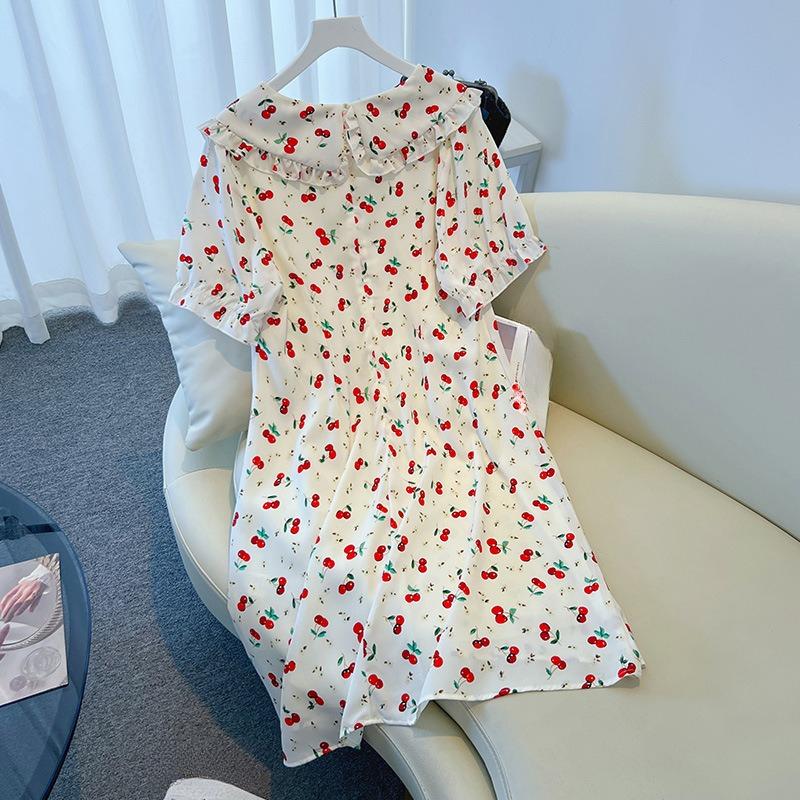 Plus-size Women's Sweet Dress for Slimming Summer Style