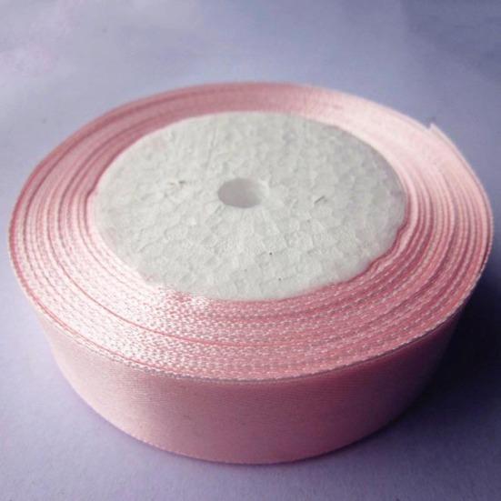 1Inch Wide Color Satin Ribbon Sewing 25Yards Wedding Birthday Party Supply Decor