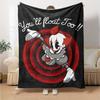 1pc Pennywise3 Blanket, Gift, for Men and Women, Soft Blanket, Good for Sofa Bed Couch Travel, Lightweight Flannel Blanket