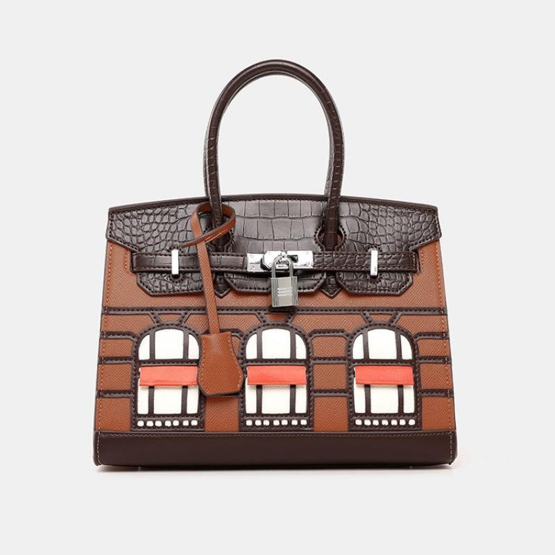 Luxusní kabelka platinové barvy s krokodýlím vzorem Elegantní dámská kabelka přes rameno/crossbody s otočným uzávěrem