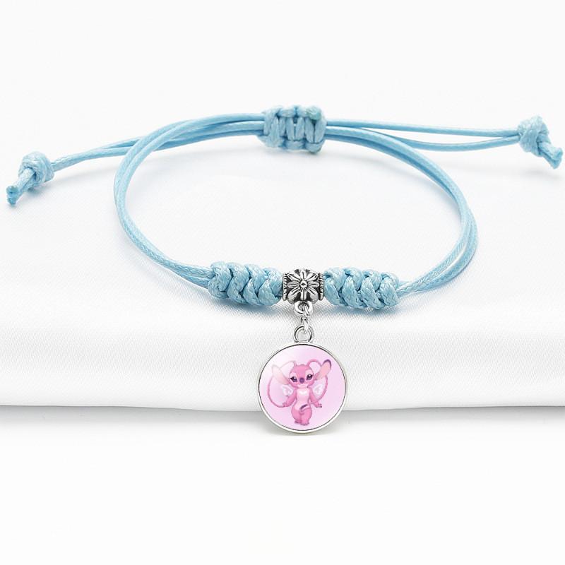 Anime Stylish Bracelet With Adjustable Blue Cord For Use Unisex