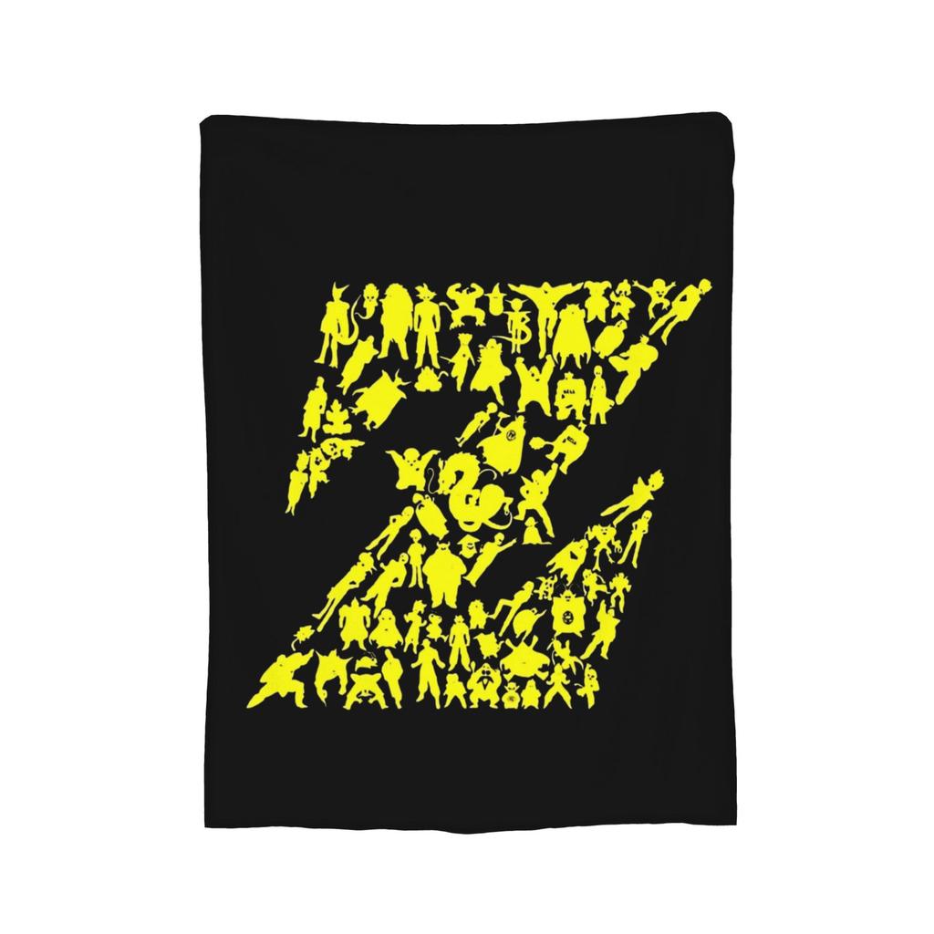 DBZ Knitted Blanket Flannel Super Saiyan Super Warm Throw Blanket for Car Sofa Couch Bedroom Quilt