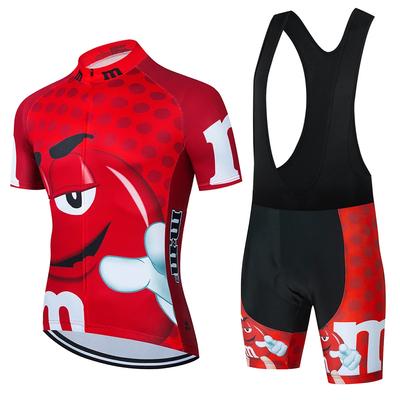 2026 Cartoon Cycling Clothing Men Short Sleeve MTB Ropa Ciclismo Breathable Summer Sportswear Outdoor Bicycle Clothes Bib Shorts