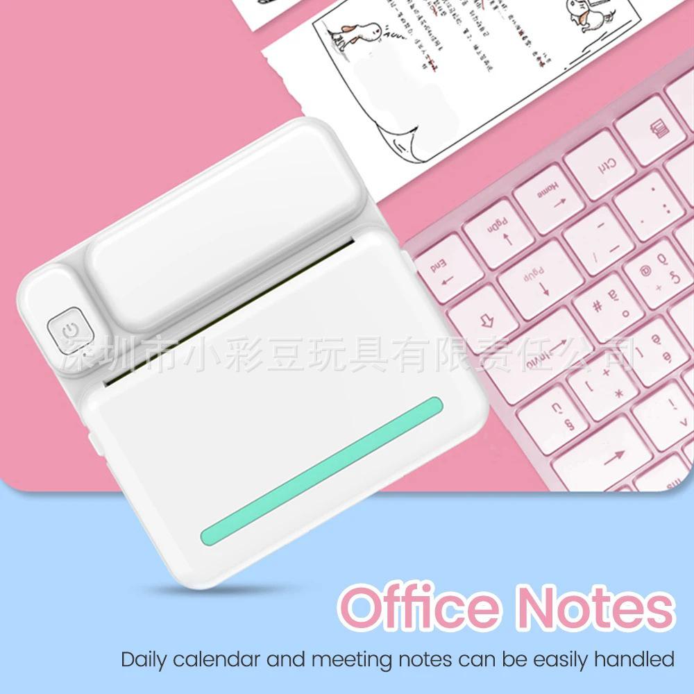 Compact Bluetooth Thermal Label Printer for Sticky Notes and Adhesive Stickers