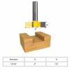 Chisel Router Bit Milling Cutter Tipped Spoilboard Surfacing Woodworking