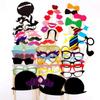 10-60 Peças Adereços Divertidos para Cabine de Fotos DIY Máscara Óculos Bigode Lábio em Palito Aniversário Noiva Casamento Decoração Acessórios de Festa