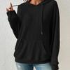 Autumn and Winter Knitwear Kangaroo Pocket Hoodie Loose Hooded Casual Pullover