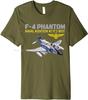 Oversized T-shirt Naval Aviation F-4 Phantom Jet Interceptor And Fighter-bomber Cotton Tshirt Unisex Tops Tees Men's Clothing