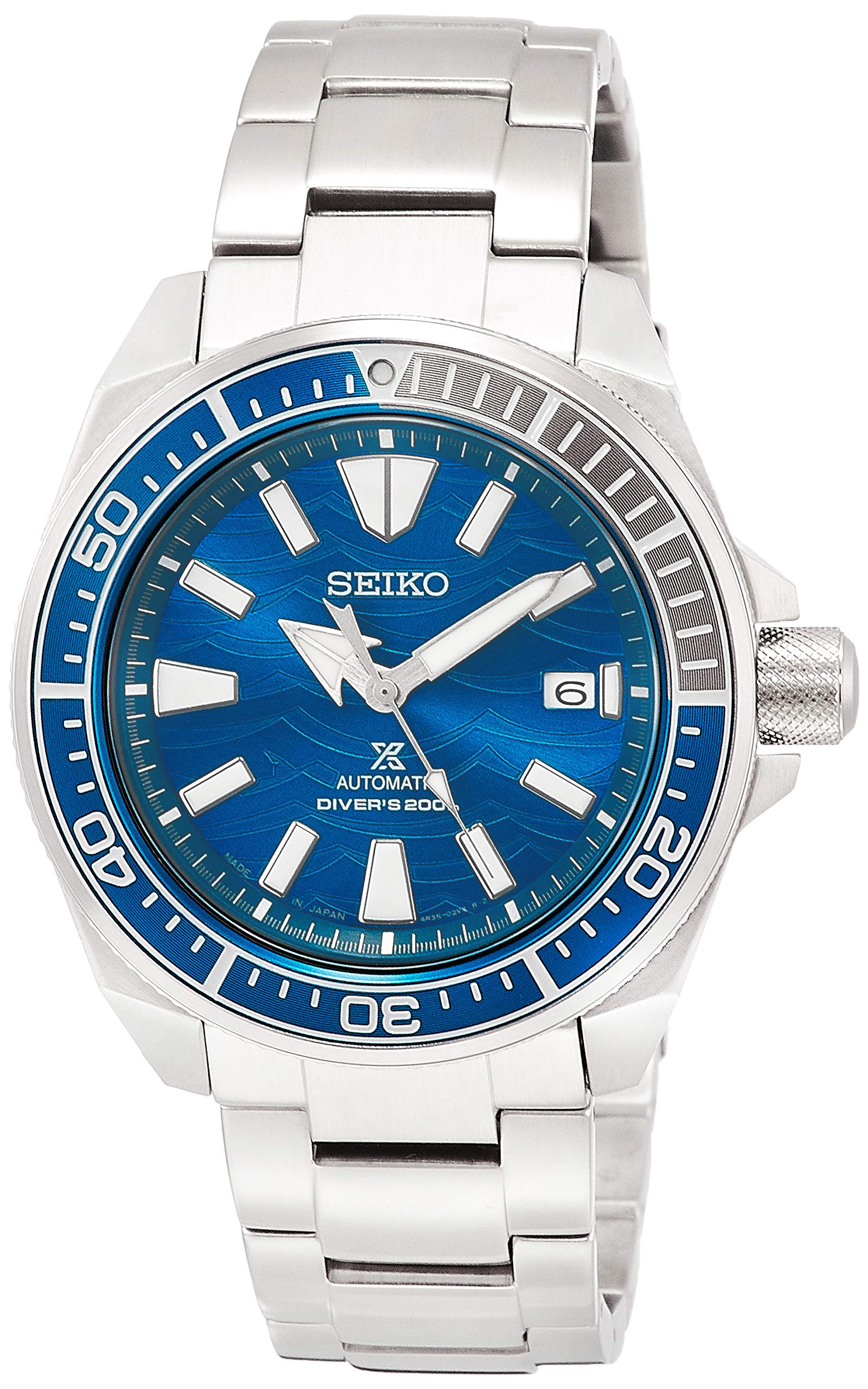

Prospex Mechanical Save the Ocean Special Edition Blue Dial Samurai SBDY029 Silver [Seiko Watch] Men s