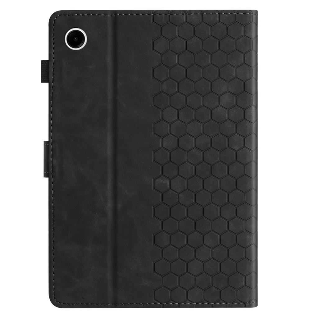 For Samsung Galaxy Tab A9+ Case Honeycomb Printed Leather Tablet Cover with Card Slot