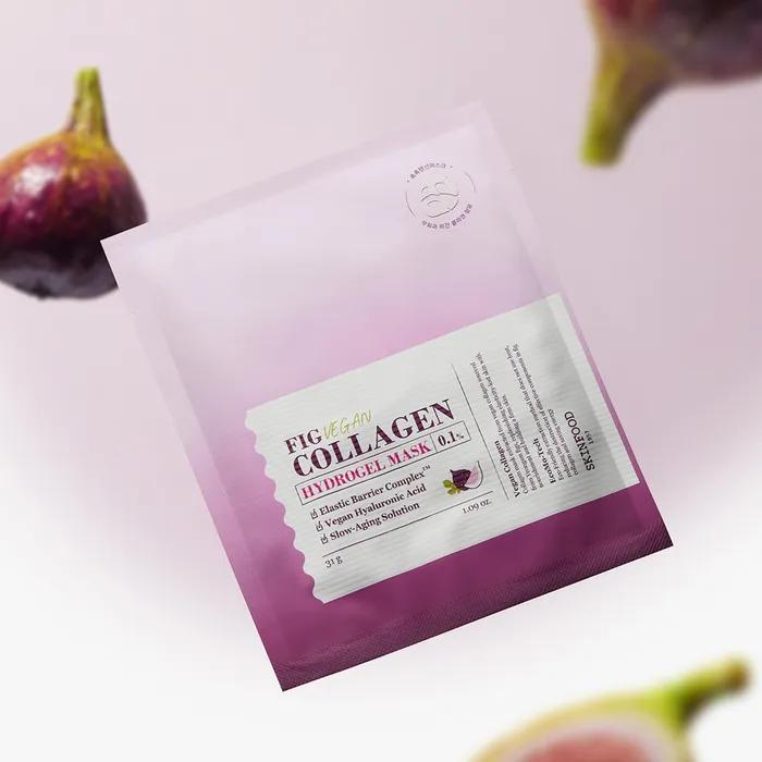[2 x 15ml cream + 1 gel mask] Fig Vegan Collagen Gel Mask Pack (5 sheets)