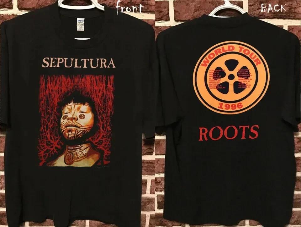 Vintage 1996 Sepultura Roots World Tour T-Shirt Sepultura T-Shirt Sepultura T- M