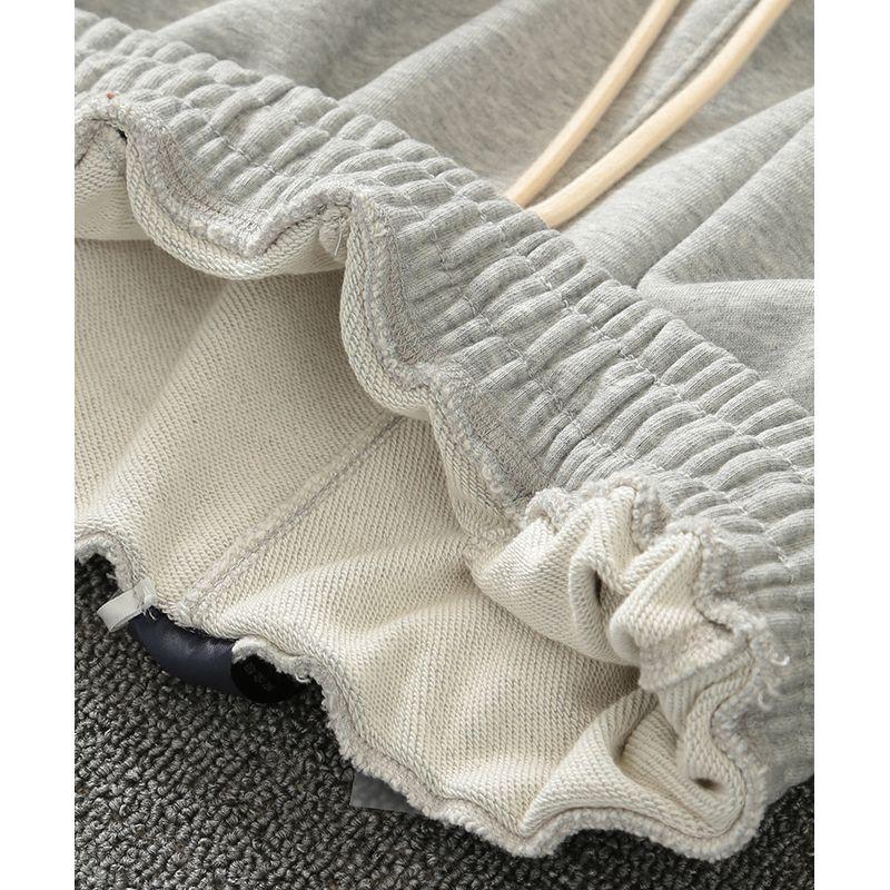 Full Cotton Casual Spring & Fall Gray Sweatpants