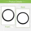 ACROPIX Universal Subwoofer Speaker Ring Cover Spacer Speaker Audio Decorative Circle Mesh ABS Black Set of 4 8" (No Grille) -