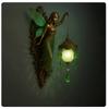Mermaid Wall Lamp, Vintage Style Retro Antique Mermaid Wall Sconce, Frosted Glass Lantern Night Light for Bedroom, Living Room, Bathroom