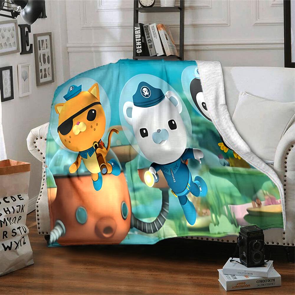 1pc Octonauts Adventure Quest flannel Blanket for Super Soft Cute Comfort Blanket for Travel Bedding Couch Sofa Blanket Y73016