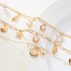 Schelp Hanger Ketting Met Legering Ketting Voor Dames Strand Mode