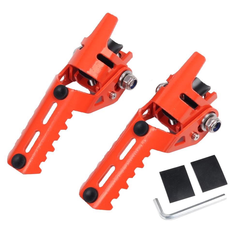 For ZONTES 703F 703T 350T ADV ZT-703F ZT-703T ZT-350T Motorcycle Accessories Front Foot Pegs Folding Footrests Footpegs Clamp