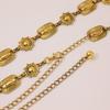 Women's High-end Retro Waist Chain, Engraved Flower Belt, Metal Court Style Ladies' Belt, Women's Waist Chain