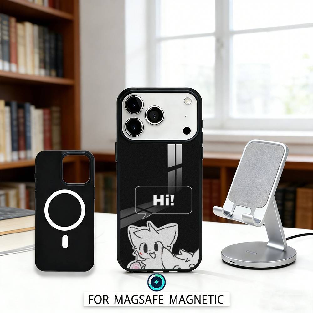 1PC Cute B-Boykisser Phone Case For iPhone 17,16,15,14,13,12,Pro,Max For Magsafe Magnetic Wireless Charging