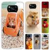 Cute Lovely Pet Hamster Phone Case for Xiaomi Poco X5 X6 X7 Pro F7 Ultra M7 Redmi 15 15C 13 13C 12 12C 10 10A 10C 9 9A 9C 9T She