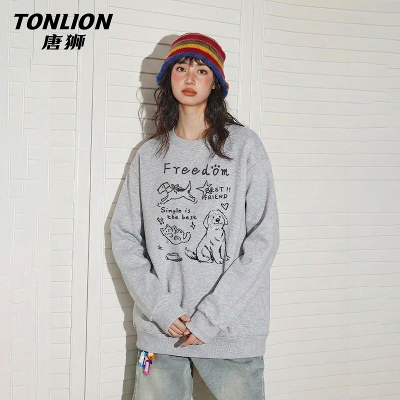 TonLion Women's Loose Fit Long Sleeve Sweatshirt