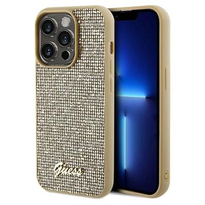 Guess Guhcp14Xpmsdgsd Iphone 14 Pro Max6.7 Złoty/Gold Hardcase Disco Metal Script